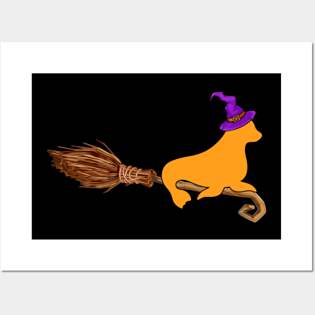 Seal broomstick Wall Art by marcrosendahle